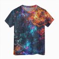 thumbnail image 4 of TOWED22 Toddler Baby Girls Flower Shirt Cute Graphic Short Sleeve T-Shirt Kids Print Graphic Summer Tees Top(Orange,6-7 Y), 4 of 4