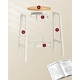 thumbnail image 4 of VASAGLE Taburete de bar, Juego de 2, Sillas de Bar, Sillas de Cocina con Estructura de Metal, Fácil Montaje, con Reposapiés, para Cocina, Salón, Comedor, Beige Roble y Blanco Clásico, 4 of 4