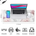 thumbnail image 5 of Long Mouse Pads for Desk,Pioneer Flower Floral Print Pattern Desk Mats on Top Of Desks, Desk Mouse Pad Extra Large with 3mm Non-Slip Base and Stitched Edge for Gaming,Office,Work,Home 31.5"x11.8", 5 of 6