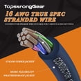 thumbnail image 3 of Cable de altavoz TOPSTRONGGEAR de 20 pies, 9 conductores, 16 AWG, 4 canales, 3 of 7
