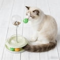thumbnail image 5 of Cat Track Toy with Treat Dispenser, Interactive 3-in-1 Cat Puzzle Toy, Spinning Ball Track & Spring Treat Ball for Indoor Cats, Slow Feeder Enrichment Toy, 5 of 6