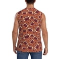 thumbnail image 4 of Uemuo American Football1 Pattern Men's Sleeveless T-Shirt,Muscle Athletic Tank Top, Moisture-wicking Quick-dry Breathable Classic Tee Top for Gym Run Outdoor Sports-3X-Large, 4 of 8