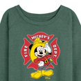 thumbnail image 3 of Disney - Firefighter Mickey - Fire Dept. At Your Service - Women's Lightweight French Terry Long Sleeve Shirt, 3 of 5