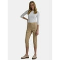 thumbnail image 2 of Time and Tru Women's Woven Capri Pants, Sizes 0-22, 2 of 5