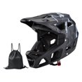 thumbnail image 4 of Casco de montar de cara completa para bicicleta con almohadilla desmontable, accesorios de ciclismo transpirables para adultos, casco de bicicleta de Negro, 4 of 8