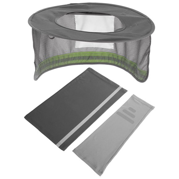 PTOOTP Hard Hat Neck Shade with Sun Protection and Breathable Design for Outdoor Use Grey Polyester Ice Silk One Size Fits Most