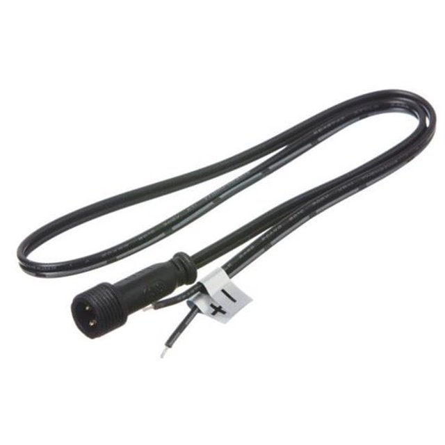 Dainolite PC-300 18 in. 20AWG Power Cable with Female connect, Black