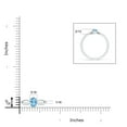 thumbnail image 5 of Angara Natural 0.4 Ct. Aquamarine Solitaire Ring in Sterling Silver for Women (Ring Size: 12), 5 of 10