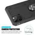 thumbnail image 3 of Apple iPhone 12 Pro Max /6.7" Phone Case Hybrid Finger Ring Holder Kickstand 360° Rotable Clip Shield Heavy Duty Armor Dual Layer Protective Shell TPU Bumper Stand Cover BLACK for iPhone 12 PRO MAX, 3 of 6