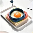 thumbnail image 6 of Food Grade Silicone Egg Rings, Non-Stick Mold for Fried Eggs & Poachers, Dishwasher Safe Cookware, 6 of 7