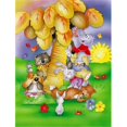 thumbnail image 1 of Carolines Treasures APH0977CHF Animals Under the Coconut Tree Flag Canvas House Size, 1 of 4