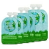 WeeSprout Double Zipper Reusable Food Pouches, Perfect for Babies & Toddlers, Variety