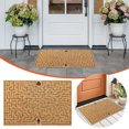 thumbnail image 4 of Natural Coir Doormats Outdoor Mat for Front Door Rugs Indoor Low Profile Porch Patio Entrance Mat, Non Slip Outside Mat Door Mats for Entrance, Patio, High Traffic Areas, 16x24 Inch, 4 of 7
