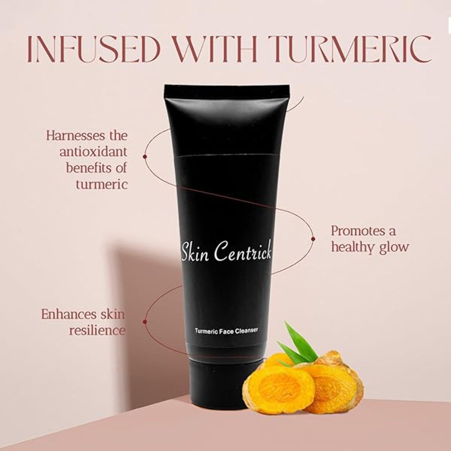 Hydrating Facial Cleanser - Turmeric Face Wash for Dry and Sensiive Skin