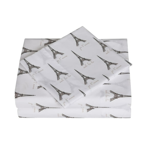 Ensemble de draps en microfibre doux et facile d'entretien Mainstays – Imprimé
