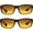2 Pairs of Black W/ Gold Hd Lenses, variant on proSPORT Blue Light Blocking Bifocal Sunglasses HD Amber Gradient Anti-Reflective UV Protection Men Women