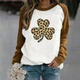 thumbnail image 2 of QIPOPIQ Chandails à Manches Longues pour Femmes T-Shirts de la Saint-Patrick T-Shirts de la Saint-Patrick pour Dames T-Shirt Trèfle Vert Chandail T-Shirts de la Saint-Patrick Col Rond T-Shirts de Fête T-Shirts Graphiques Aubaines, 2 of 4