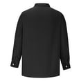 thumbnail image 5 of ZVNAΖH Dress Shirts for Men, Mens Dress Shirts Clearance, Mens Striped Shirts Long Sleeve Turn Down Collar Shirts Casual Button Down Shirts Solid Color Loose Fit Shirts Plus Size Tops, 5 of 6