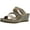 Rose Gold, variant on Good Choice Womens Monica Faux Suede Cushioned Footbed Wedge Sandals
