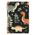thumbnail image 7 of FORMRS 1-Subject Spiral Notebook 8" x 5" College Ruled 60 Refillable Sheet A5 Hard Cover, 2 Pack, Gray Dinosaur, 7 of 7