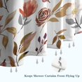 thumbnail image 6 of Autumn Fall Shower Curtain with Pumpkins and Maple Leaves, 72x72 Inch Waterproof Bathroom Decor - Thanksgiving Harvest Theme Polyester Fabric with Hooks, 6 of 6