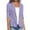 Purple, variant on Abomasnow Fall Linen Blazer Women Lightweight 3/4 Stretchy Ruched Sleeve Fully-Lined Casual Work Jacket with Pockets
