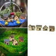 thumbnail image 4 of Injueey Juego de 4 unidades de decoración de jardín, miniaturas en miniatura para jardín, casa de piedras, miniaturas, accesorios de Decoración del hogar, 4 of 6