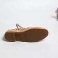 thumbnail image 6 of SuTry Women's Flat Shoes Round Toe Perforated Cut Out Slip On Breathable PU Leather Comfortable Lightweight Casual Office Daily Walking Flats(41), 6 of 9