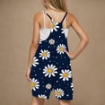 thumbnail image 5 of Zpanxa Girls Shorts Polyester Spandex Print Pattern Sleeveless Overalls with Pockets 5-6 Years, 5 of 5