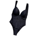 thumbnail image 2 of Travelwant Ruffle One Piece Swimsuits for Women V Neck Ruched Tummy Control Bathing Suits High Cut Monokini, 2 of 7