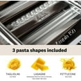 MARCATO Made in Italy Ampia 150 Classic Manual Pasta Machine, Chrome Steel. Makes Lasagne