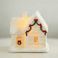 thumbnail image 6 of Glowing Snow House Christmas Decoration | Resin Winter Village Cottage with Warm Yellow LED Light | Desktop Ornament for Holiday Decor & Gift Giving, 6 of 6