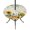 beige, variant on Round Outdoor Tablecloth with Umbrella Hole and Zipper, Sunflowers Tablecloth with Elastic Waterproof, Floral Green Leaves Bees Watercolor Patio Table Covers for 45" - 54" Picnic Pool Tables