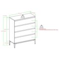 thumbnail image 3 of Elroy Commode Urbaine 4 Tiroirs 36 Pouces en Noyer Foncé, 3 of 5