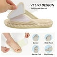 thumbnail image 6 of Leisfit Women's Diabetic Memory Foam Slide Slippers, Adjustable Open Toe Wide, 6 of 7