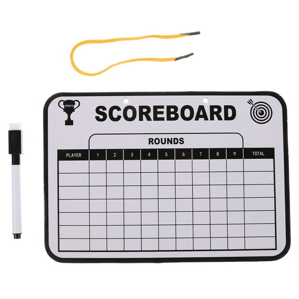 GOOHOCHY 1 juego de marcadores de golf, tablero de entrenamiento de golf, tablero de borrado en seco reutilizable, tablero de competición de golf, tablero de borrado en seco grabable.