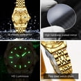 thumbnail image 6 of OPK Watches for Women Stainless Steel Fashion Dress Luxury Big Large Face Waterproof Quartz Analog Female Watches with Date Ladies Watch Reloj para Mujer (Gold/Blue/Black Dial), 6 of 11