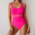 thumbnail image 6 of ylioge Tankini Swimsuits for Women One-Piece Sleeveless Bathing Suits Ladies Trendy Solid Color Full-Coverage Surfing Diving Tankinis, 6 of 7