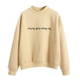 thumbnail image 1 of toraway Sweatshirts pour Femmes Tendance à Fermeture Éclair Chandail en Molleton Ample Uni Imprimé Col Rond Oversize Manches Longues Chandail pour Femmes m, 1 of 3