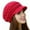 Red, variant on Mightlink Winter Women Hat Solid Color Commuting Beanie Headgear Thick Plush Knitted Short Brim Windproof Heat Retention Hat Outdoor