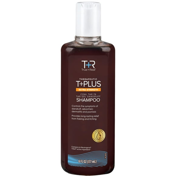 True+Real Coal Tar Therapeutic Tar Gel Champú anticaspa 1% alquitrán de hulla 6 onzas