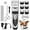 Dog Grooming Kit - Silver, variant on Oneisall P2 Low Noise Dog Grooming Kit, Rechargeable Cordless Dog Clippers for Grooming, Dog Grooming Clippers with 6 Guard Combs & 1 Steel Comb, Shaver Hair Clippers Set for Dogs Cats Pets - White