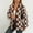 #0403-Coffee, variant on Ailaofu Women's Casual Oversized Checkered Sweater Cardigan V Neck Long Sleeve Open Front Outerwear