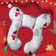 thumbnail image 4 of Almohada de viaje para bebé, almohada de apoyo para la cabeza y el cuello para el asiento del automóvil, cochecito, regalo de Navidad para bebé, muñeco de nieve, 4 of 4