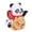 Multicolor Style D, variant on NFTIGB Solar Powered Waving Panda Figurine No Battery Arm Swinging Ornament for Car Dashboard and Work Desk Decoration Style C 2.8x2.7x3.3 inches (7.2x6.8x8.5 cm) Cute Chinese Animal Statue