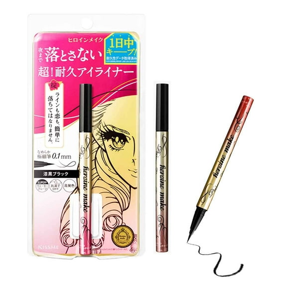 Delineador de ojos líquido Heroine Make de KISSME Prime Rich Keep 01