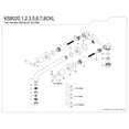 thumbnail image 6 of Kingston Brass KS8026CKL Kaiser Two-Handle 3-Hole Wall Mount Roman Tub Faucet in Polished Nickel, 6 of 7