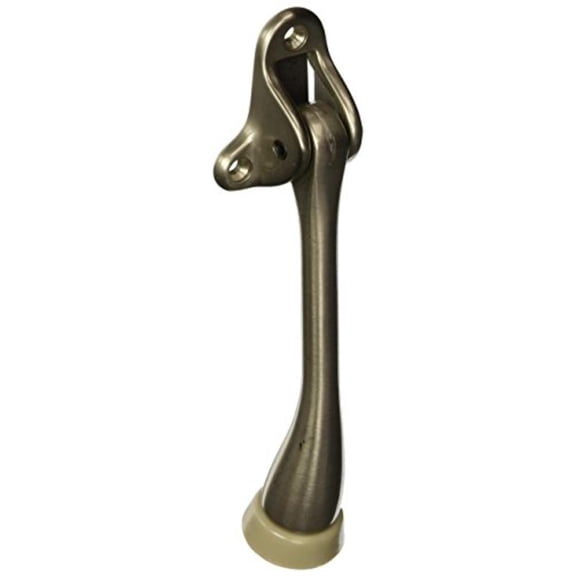 National Hardware N326-249 V1938 Kickdown Door Stop, 5", Satin Nickel