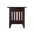 thumbnail image 3 of AFI Mission 20" Square Solid Wood Charger End Table in Espresso Brown, 3 of 7