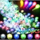 thumbnail image 2 of 100/10 piezas de lámpara de bola luminosa, mini globo LED, luz intermitente colorida, decoración para fiestas de cumpleaños y bodas de Navidad, 2 of 5
